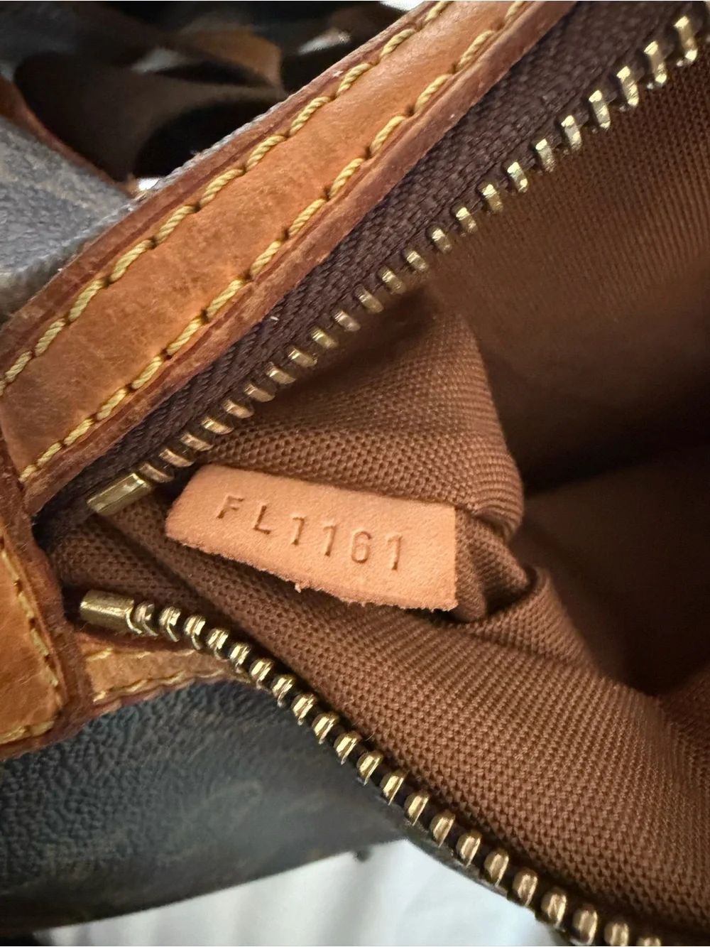 Louis Vuitton Brown Monogram Canvas Backpack with Tan Leather Trim